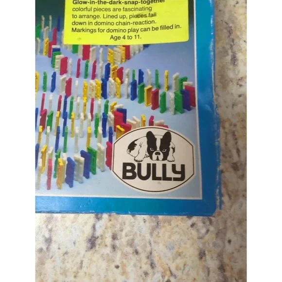 Domino Rallye Bully West Germany 1982 Glow In Dark Snap Together 92 Pieces Rare - Picture 4 of 16